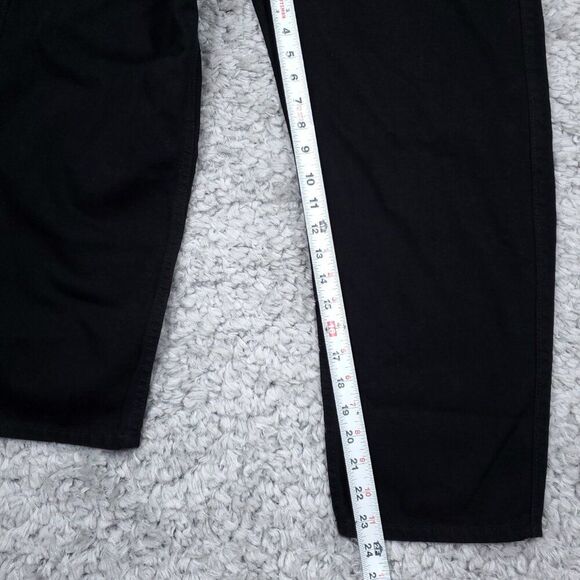 Hollister 1S High Rise Barrel Jeans Relaxed Black Pleated Front Size 25 x 23 - Picture 11 of 11